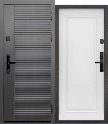 Входная дверь Е-ТАЙГА 10 СМ 2МДФ с электронным замком. - 455