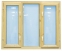 Окна трёхстворчатые открывающиеся с двойным остеклением (им. стек-пак.) - 3