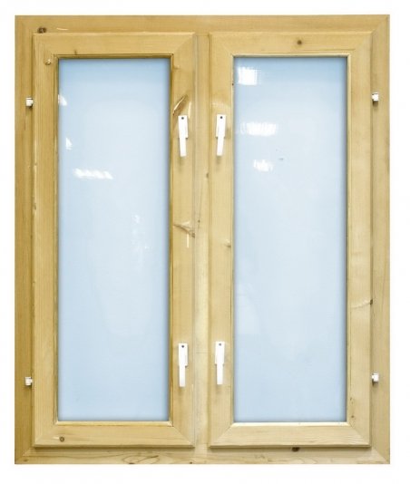 Двустворчатое окно с двумя открывающимеся створками (им. стек-та) - 215